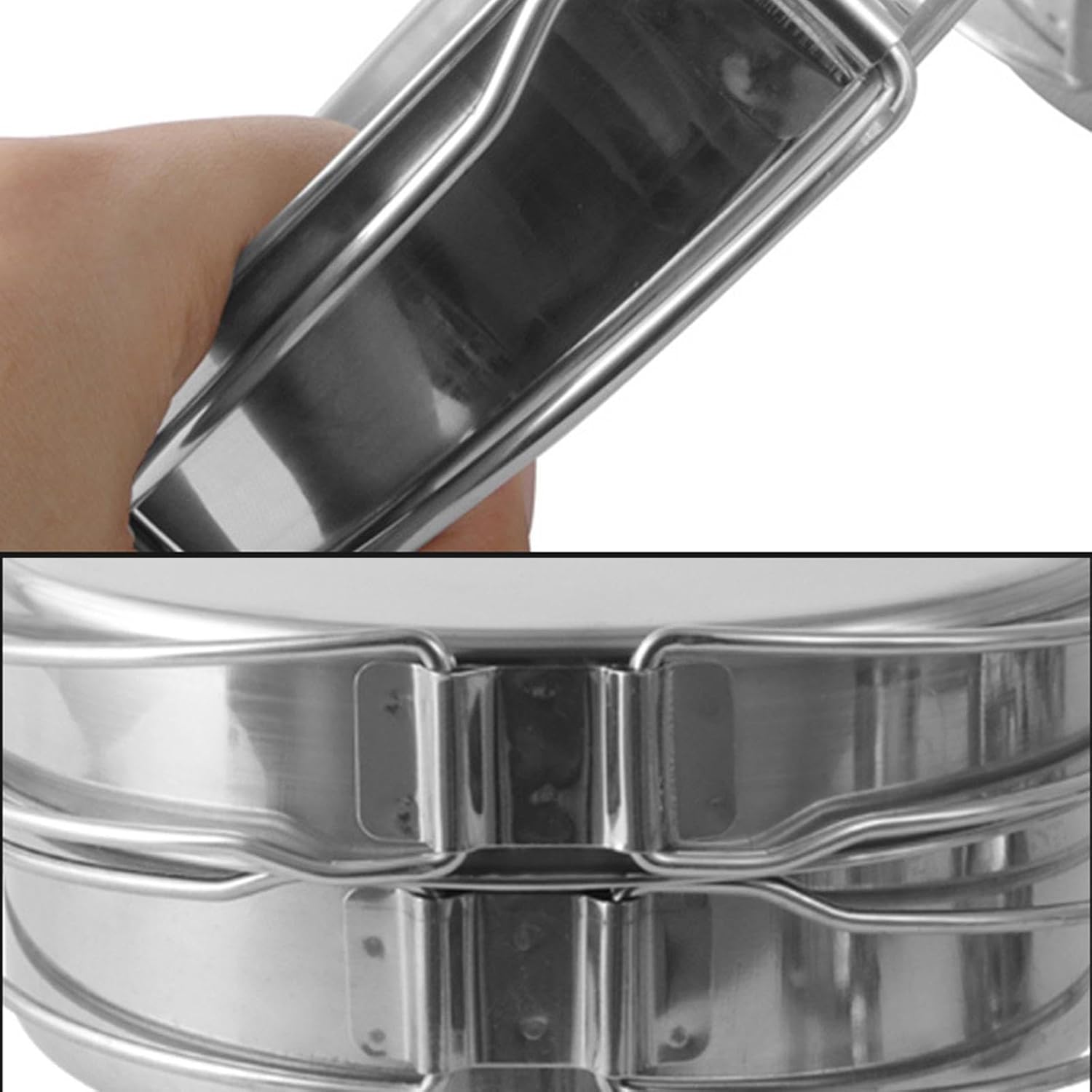 Amagogo Juego de 8 utensilios de cocina para camping, vajilla portátil, platos y tazas para exteriores, juego de cocina para picnic, viajes,