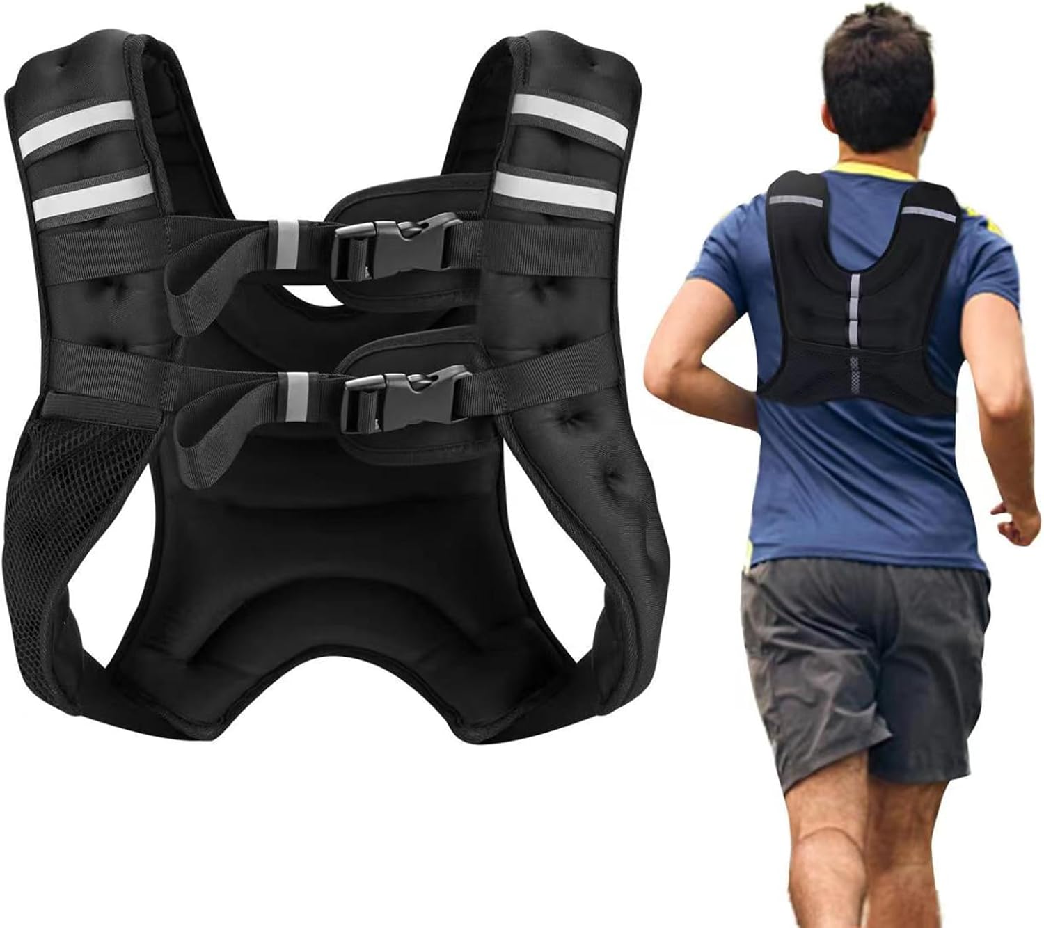 BITLIFUN Chaleco con peso para entrenamiento de hombres, chaleco de peso de entrenamiento de fuerza para hombres y mujeres, equipo de entrenamiento