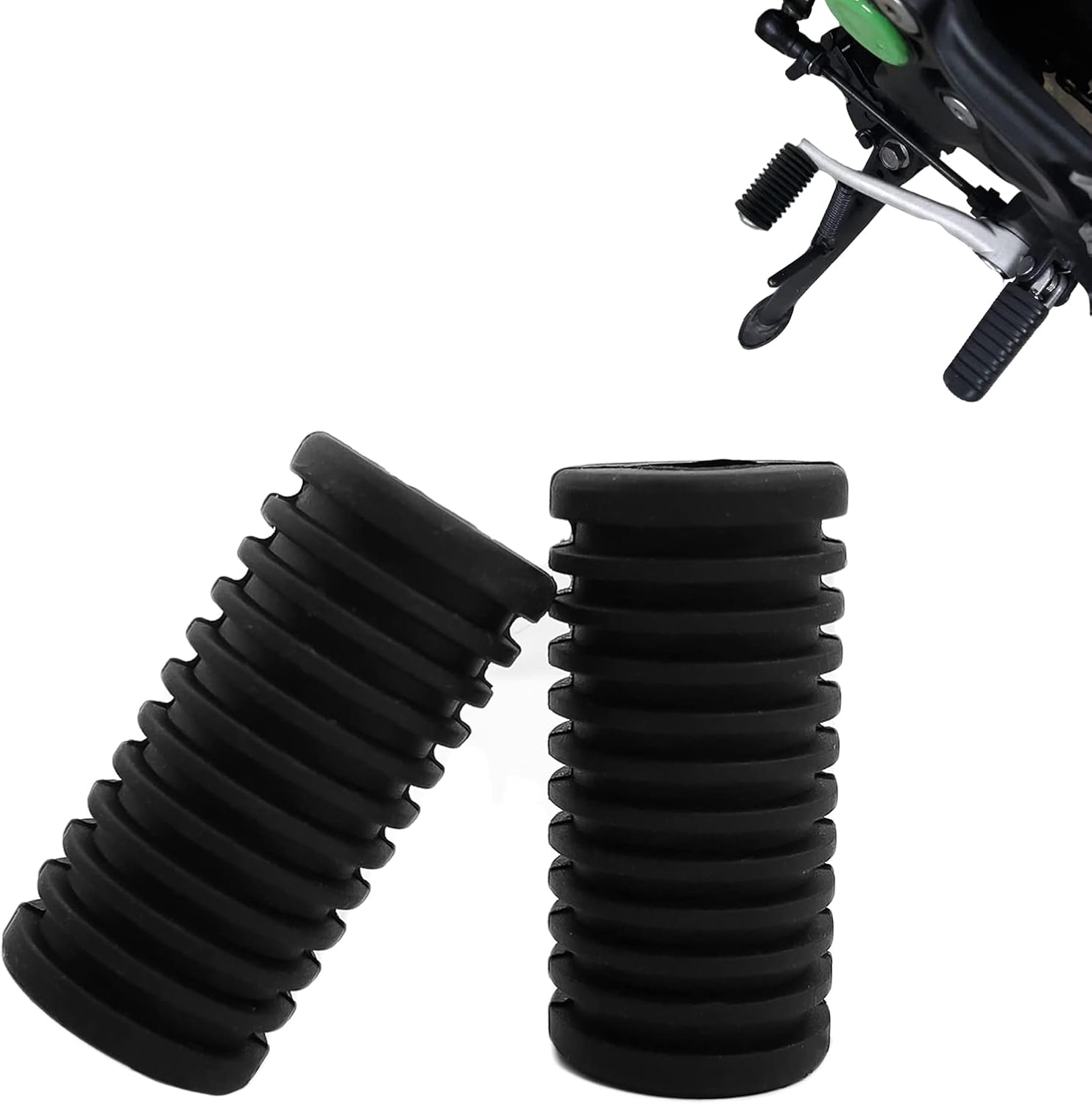 Juego de 2 fundas universales para palanca de cambios de motocicleta, pedal de palanca de cambios de goma, compatible con Kawasaki Suzuki, Yamaha,