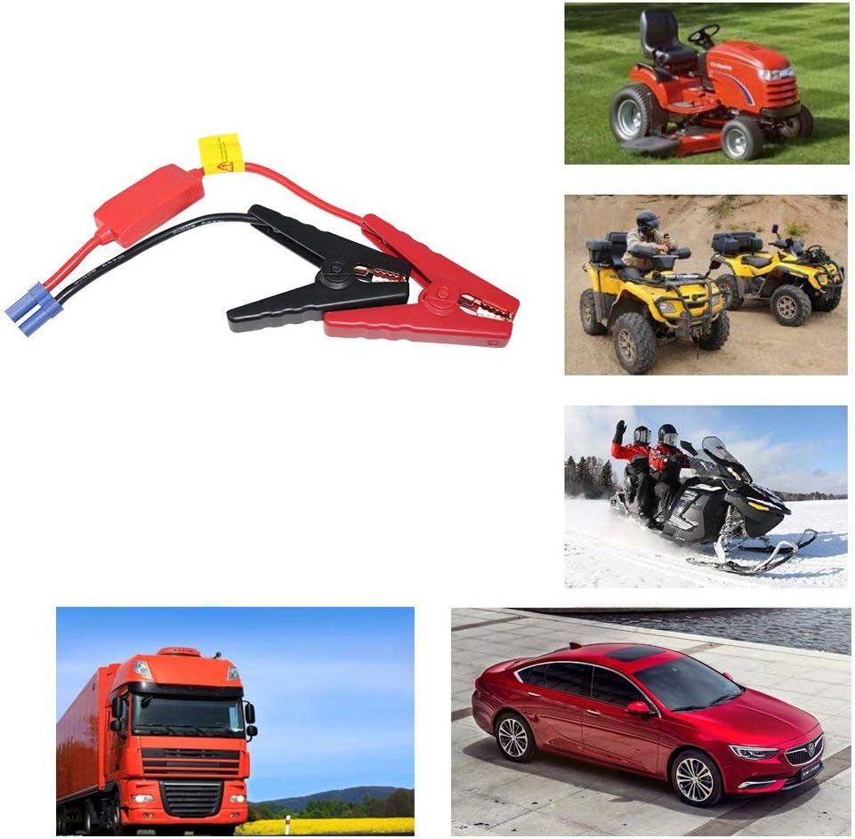 Cable de arranque de batería de emergencia EC5 conector para 12 V portátil de arranque de coche Jump Pack Jump Box Batería Alligator Clamp Clip