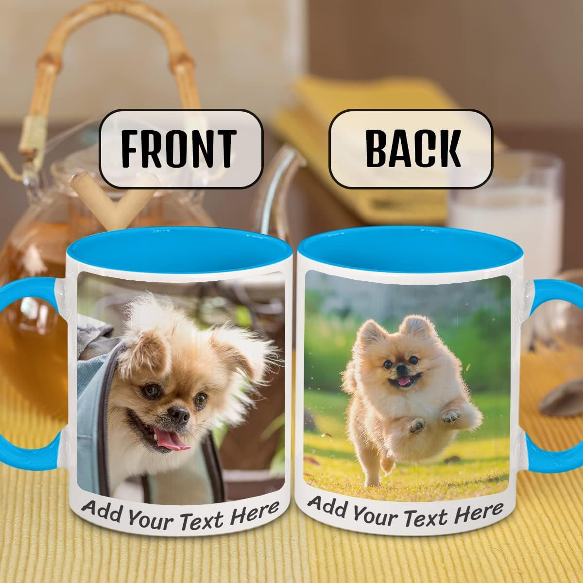 Tazas de café personalizadas con foto personalizada, taza de cerámica de 11 onzas, taza personalizada con fotos, texto, imágenes, haz tu propia