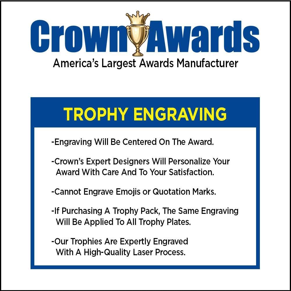 Crown Awards 7″ trofeos seguros de la taza del oro del conductor, trofeo de acrílico seguro de encargo de la taza del
