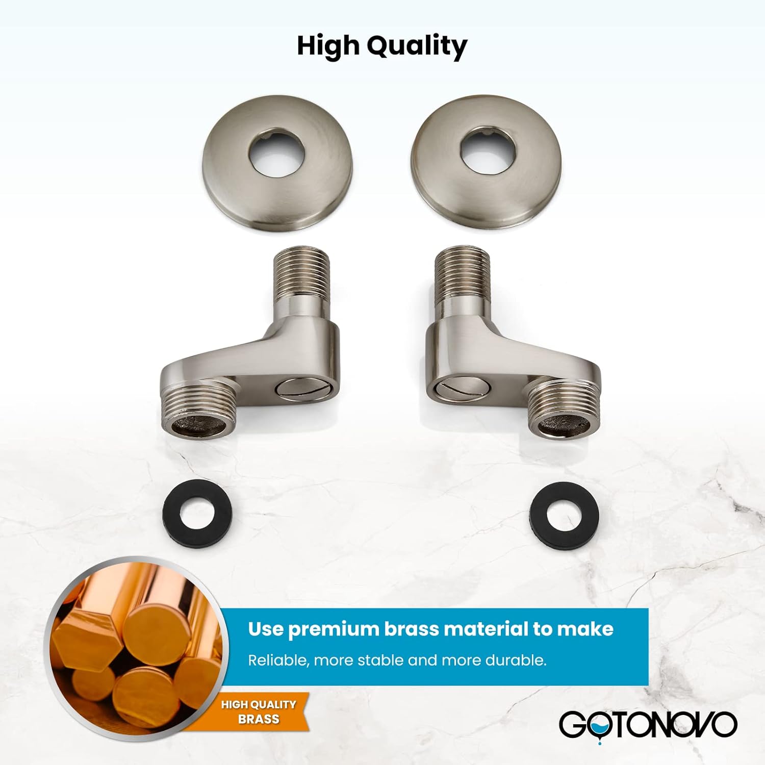 gotonovo Clawfoot – Grifo para bañera de 3-38 pulgadas, con patas de garra, brazo oscilante, ajustable, níquel cepillado, utilidad comercial,