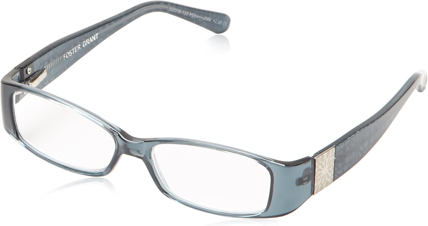 Foster Grant Gafas de lectura rectangulares elegantes para mujer
