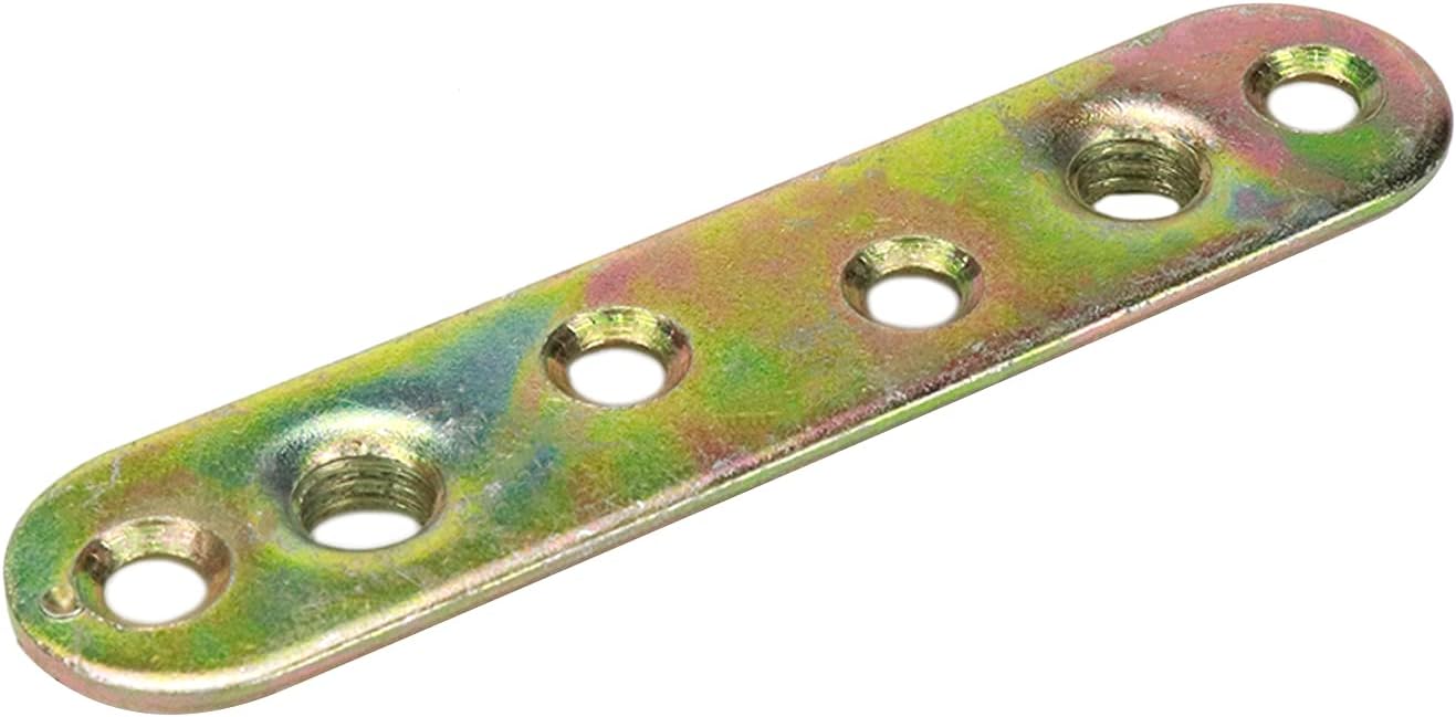 4 soportes de riel de cama universales para marco de cama de madera, cabeceros y estribos, tornillos incluidos
