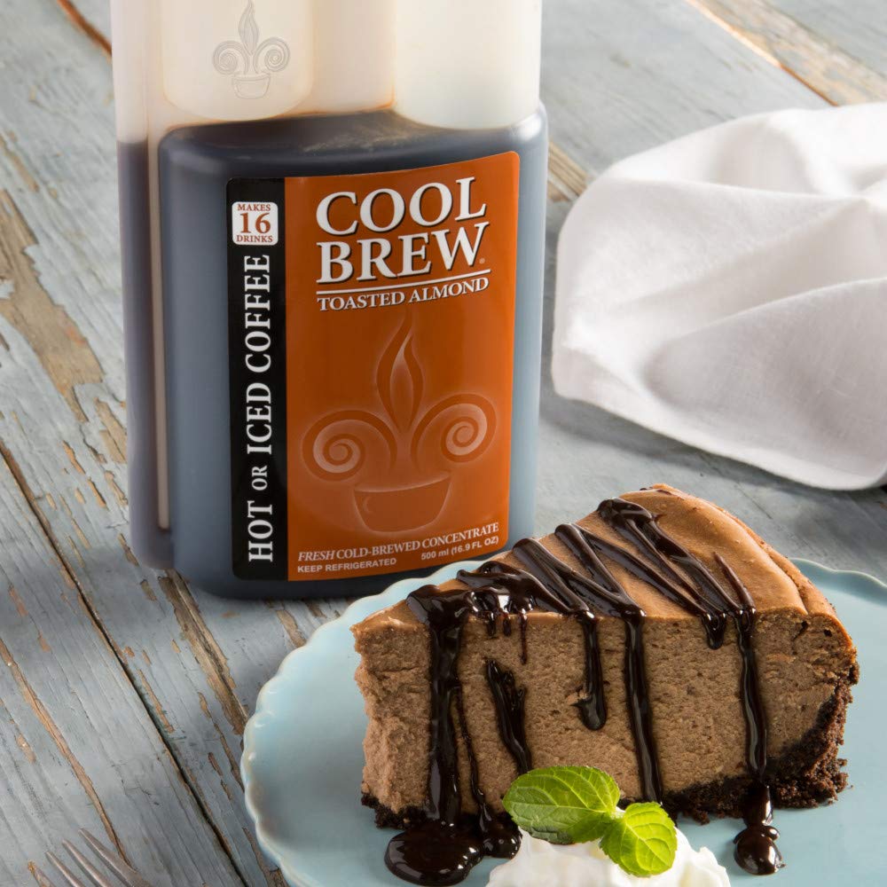CoolBrew Concentrado líquido frío fresco  tostado oscuro, granos de arábica gourmet, para café helado o caliente, sin azúcar, sin conservantes