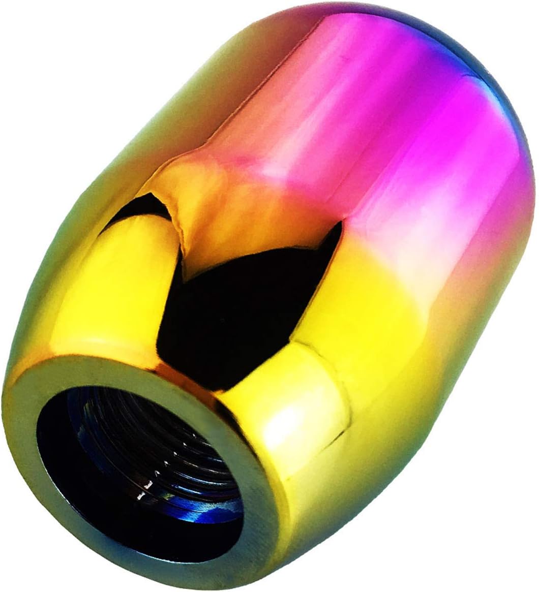 Abfer Pomo de palanca de cambios con peso de 5 velocidades, mango de palanca de cambios para la mayoría de vehículos manuales, multicolor