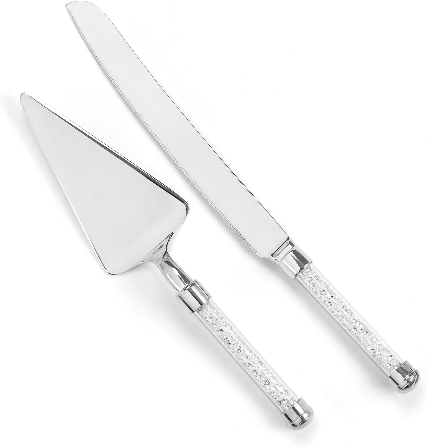 Hortense B. Hewitt Accesorios de boda Juego de cuchillos y servidores, cuentas brillantes