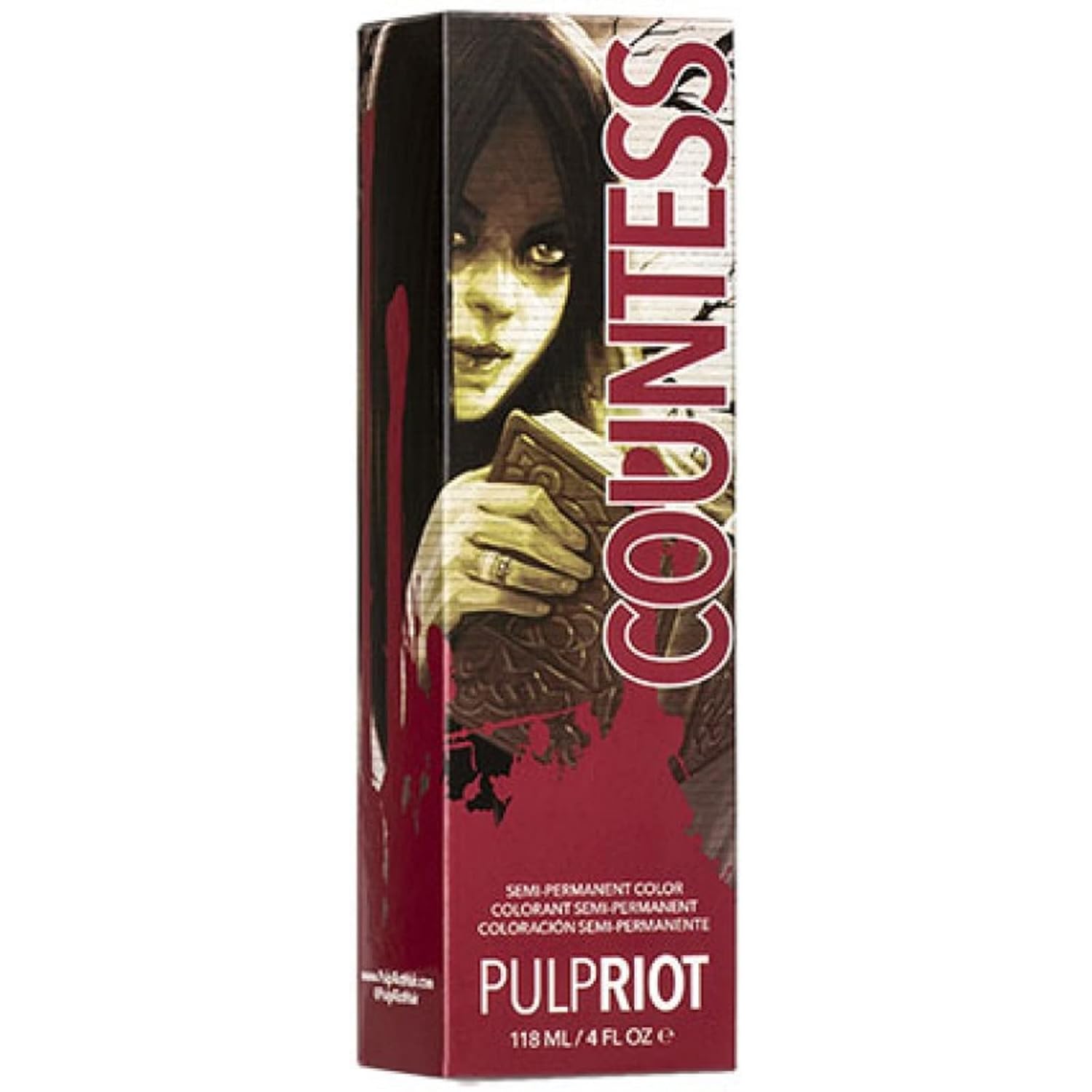 Pulp Riot Color de cabello semipermanente de 4 onzas, Countess