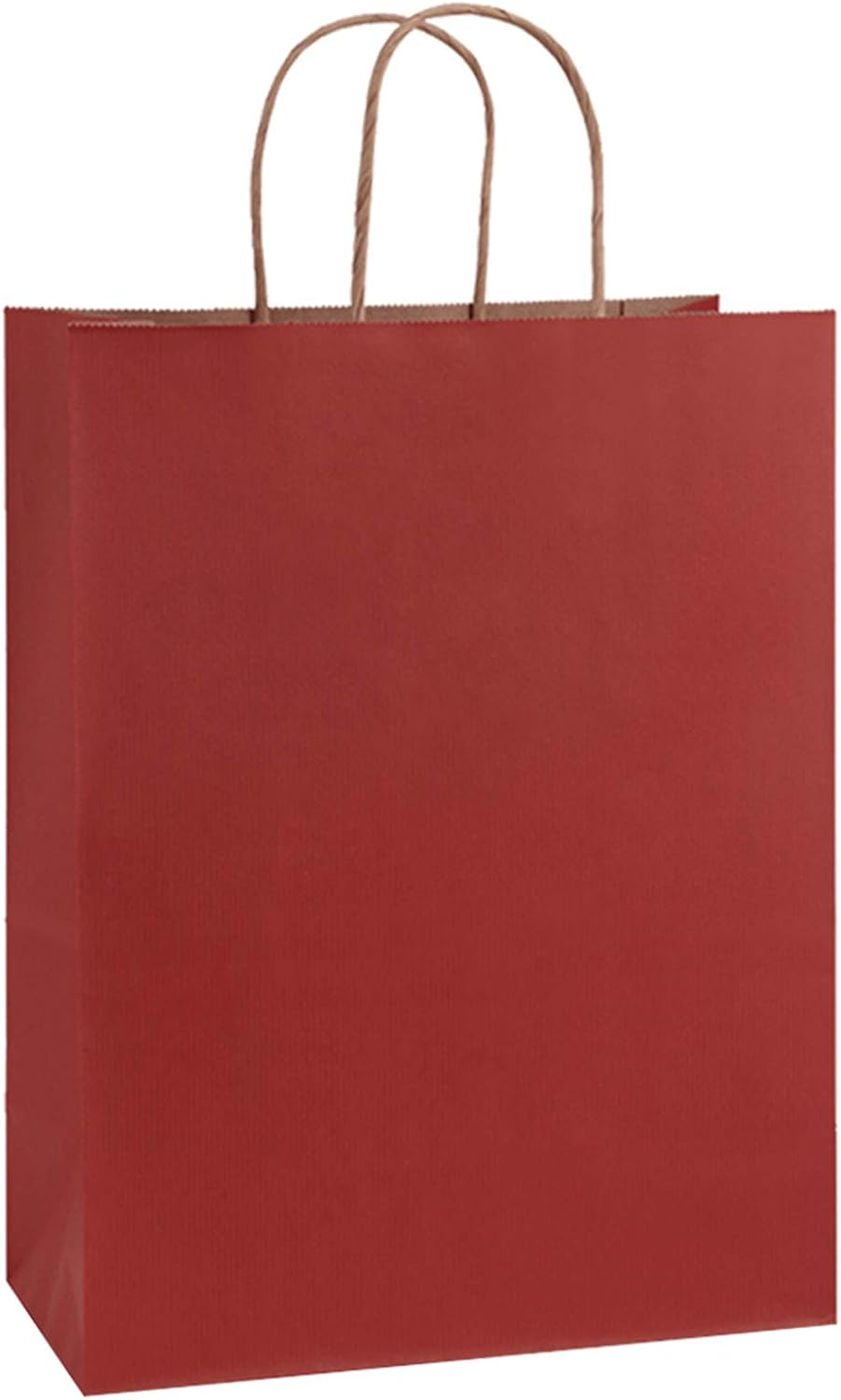 BagDream Bolsas de regalo de 10 x 5 x 13 pulgadas, 25 bolsas de papel kraft de rayas rojas, bolsas de compras, bolsas de Mechandise, bolsas de venta