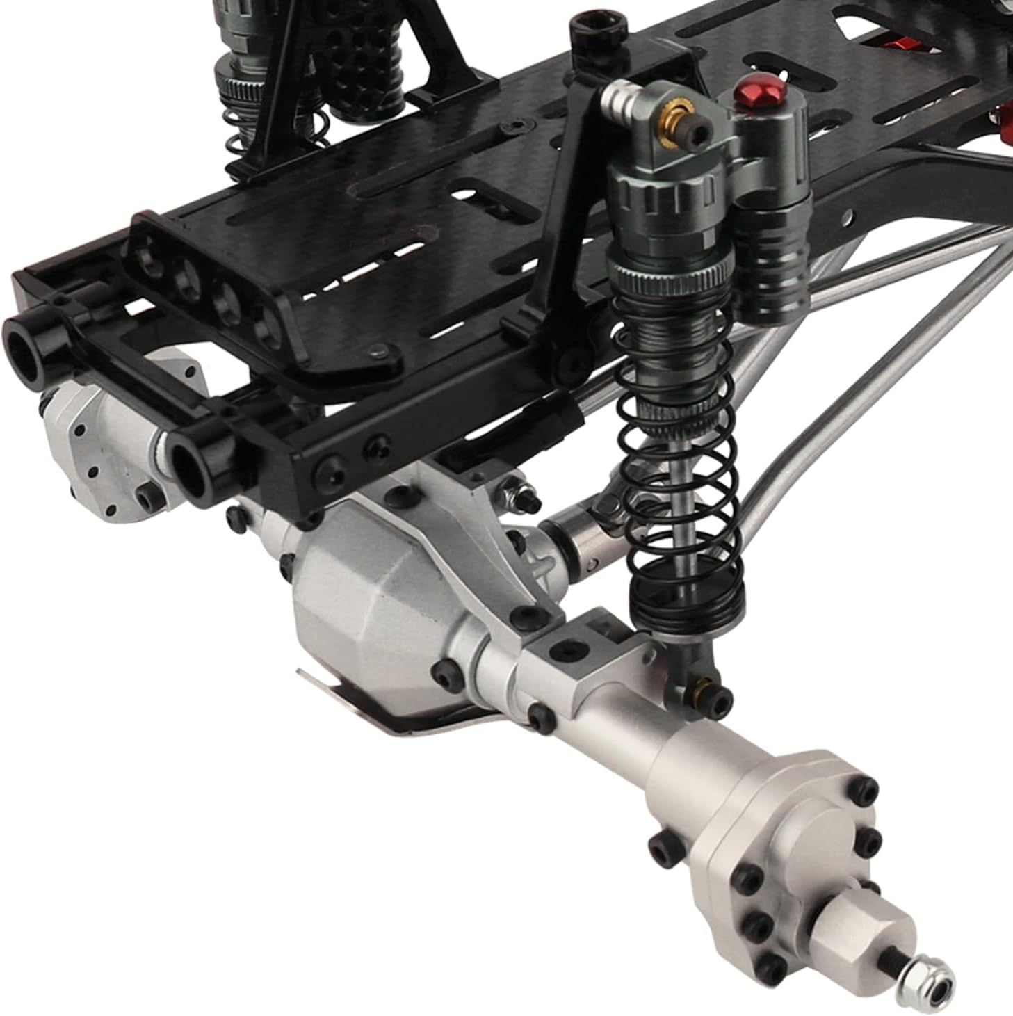 RZXYLRC 110 SCX10 II Marco de chasis de metal Control remoto Modelo de coche Simulación Escalada Actualización de coche Kit de reparación Piezas con
