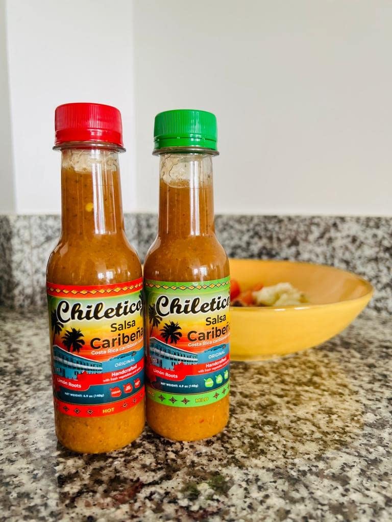 Chiletico – Salsa Caribeña de Costa Rica – Suave, 10.5 fl oz, paquete de 1