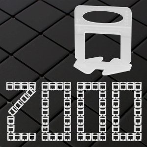 Clips de sistema de nivelación de azulejos de 132 pulgadas, 2000 piezas, espaciador nivelador de azulejos, sistema de nivelación de azulejos para Clips de sistema de nivelación de azulejos de 132 pulgadas, 2000 piezas, espaciador nivelador de azulejos, sistema de nivelación de azulejos para