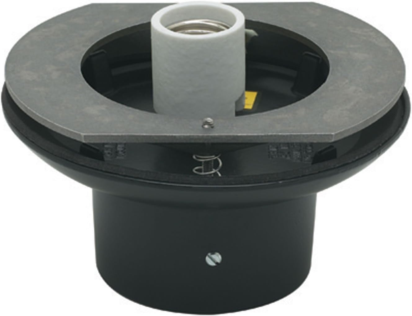Solus S1721-BK – Soporte de aluminio negro para poste de 3 pies, se adapta a globos y bellotas con una apertura de globo sin cuello de 5.25 pulgadas