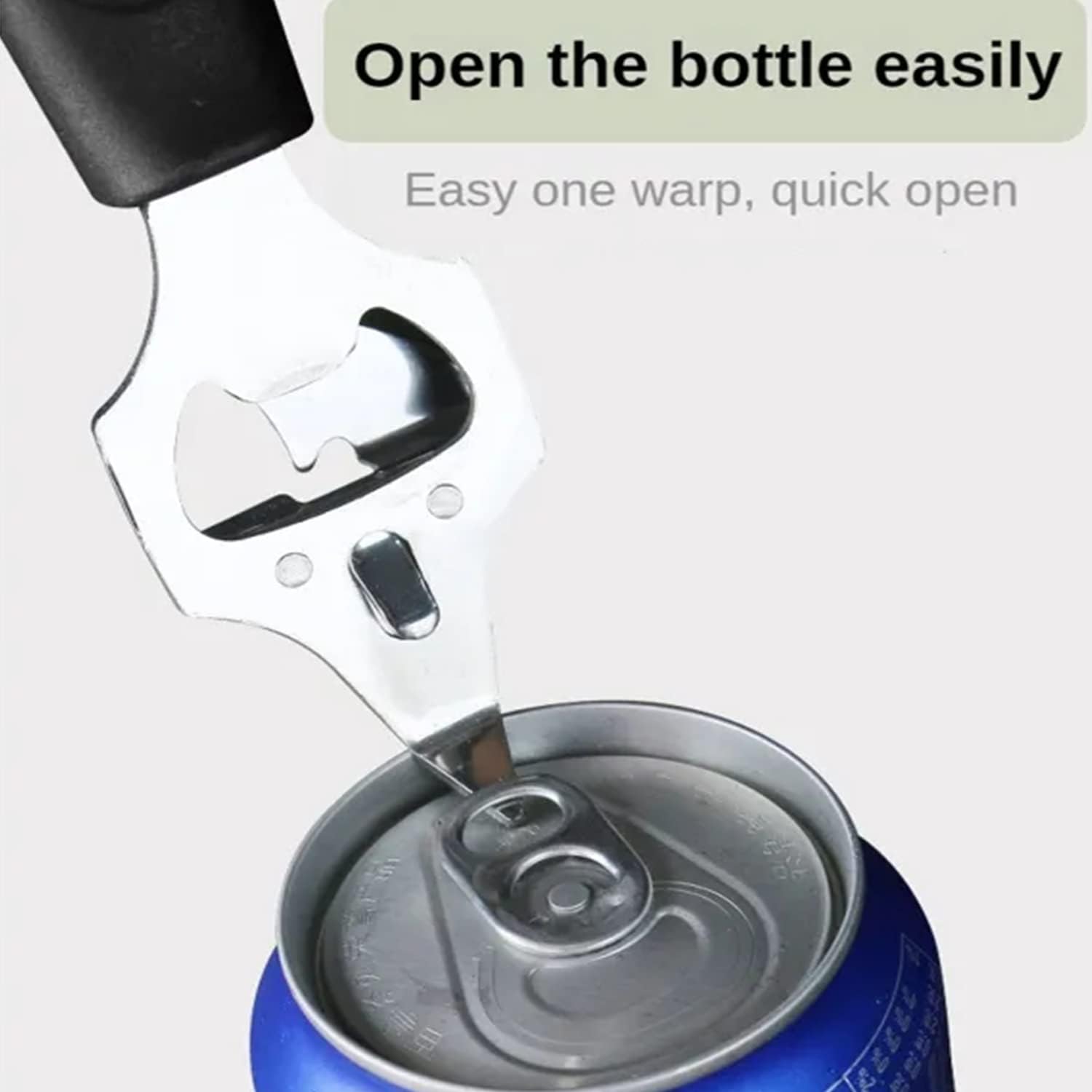 Abrebotellas, abridor de latas multifuncional de acero inoxidable, agarrador de tapa de frasco, abridor manual de botellas, accesorios de cocina