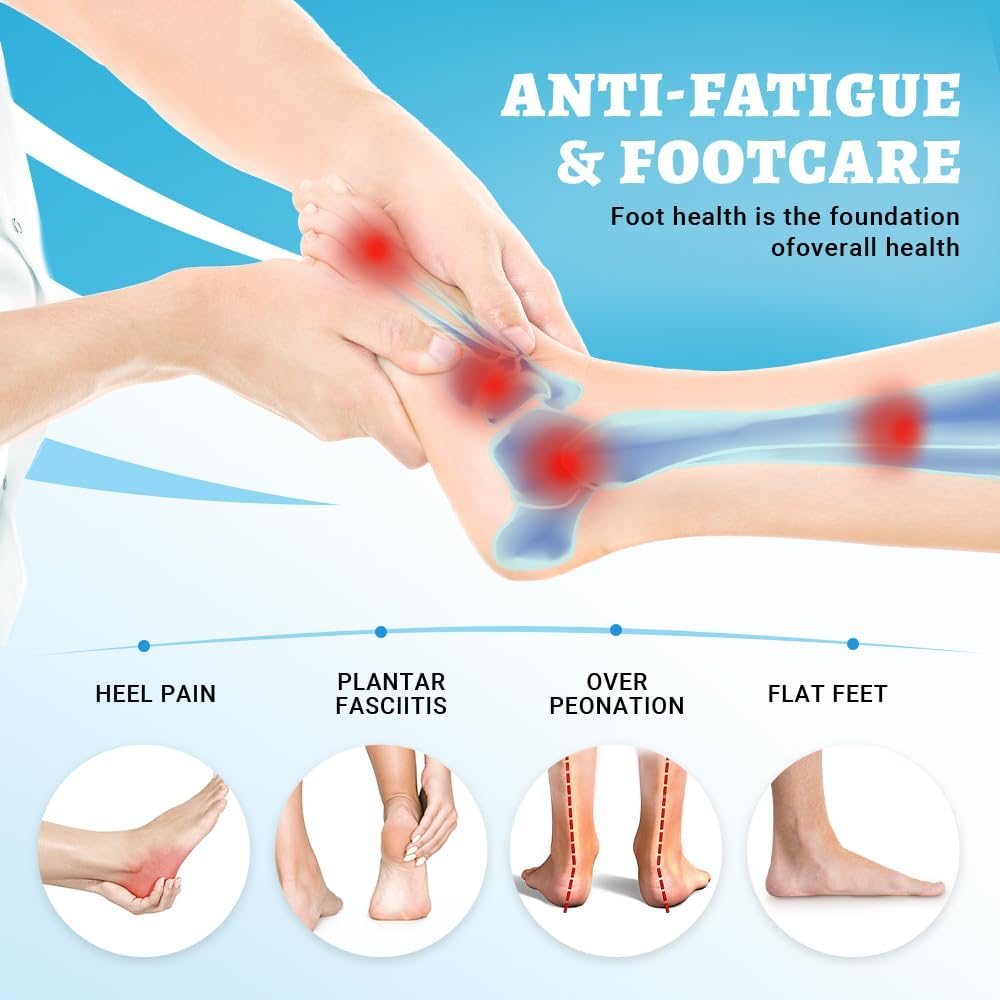 VALSOLE Plantilla de soporte de arco alto para fascitis plantar de más de 220 libras para hombres y mujeres, soporte resistente, para aliviar el