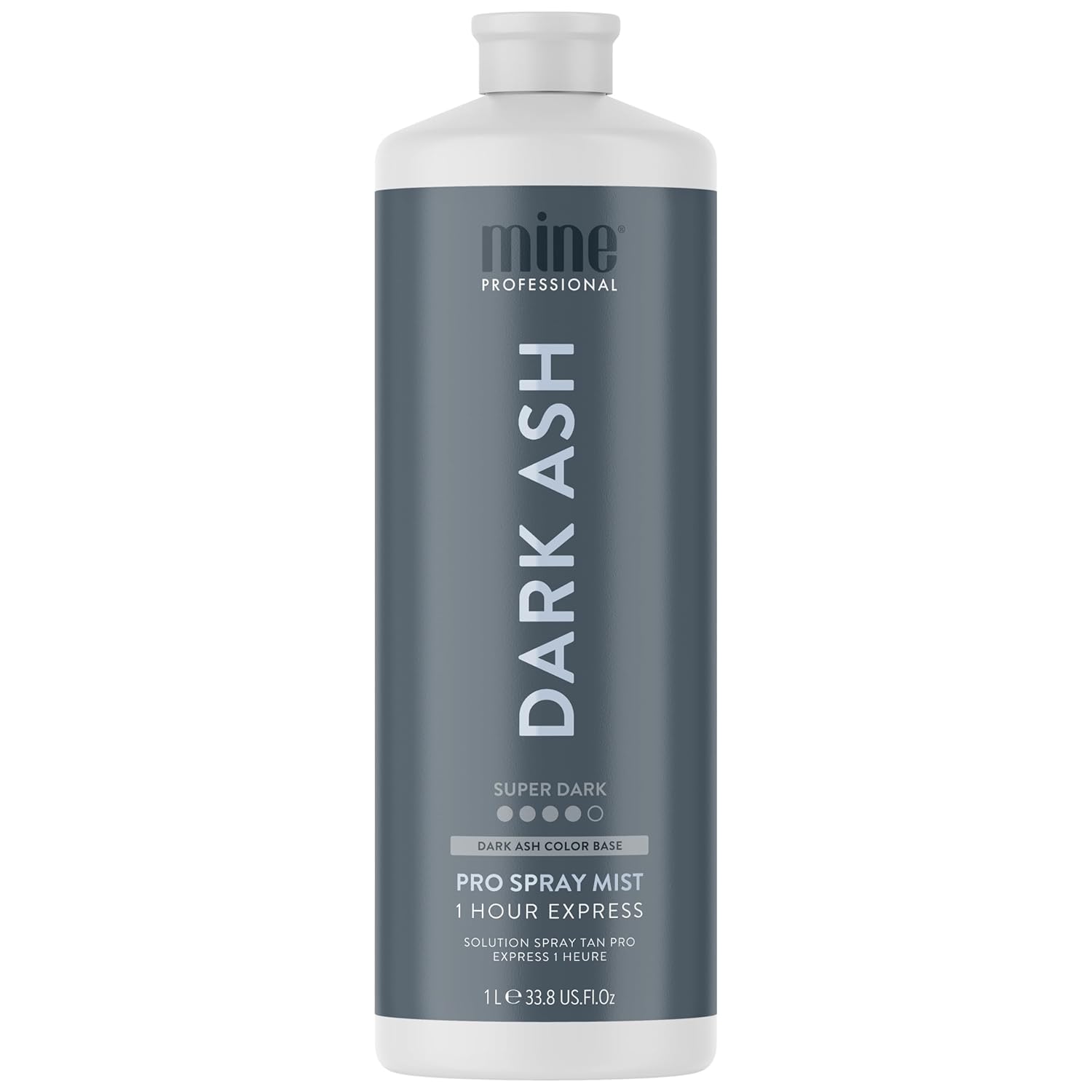 MineTan – Solución de bronceado en aerosol  Solución de bronceado sin sol de ceniza oscura, para un acabado fresco e intenso marrón súper oscuro,