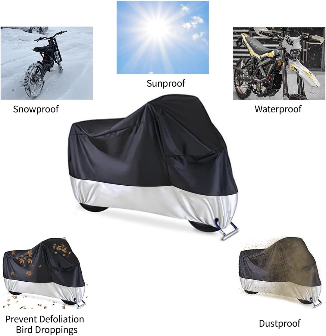 Funda para motocicleta para todas las estaciones, para Sur Ron Ultra Bee, impermeable, protección solar al aire libre, cubierta duradera con bolsa