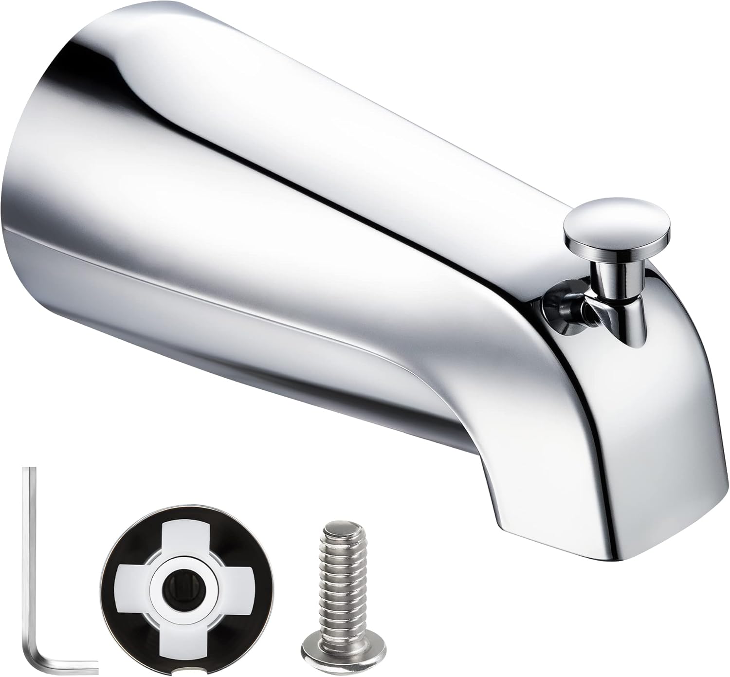 Enhon Boquilla desviadora deslizante compatible con Kohler GP85556, boquilla de repuesto para grifo de bañera de baño compatible con tubo de agua de