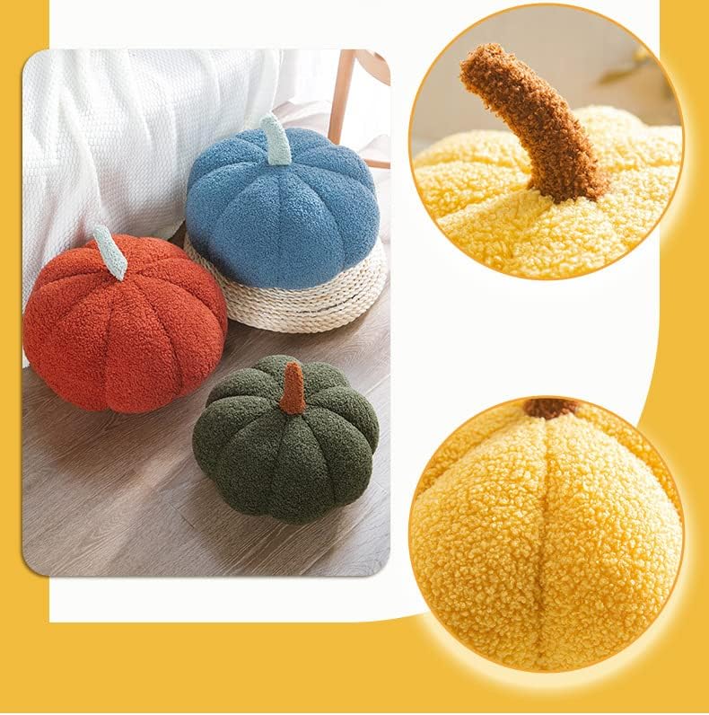 Almohada de calabaza 3D para abrazar, peluche de calabaza esponjosa, almohada de calabaza para sofá, calabaza para decoración del hogar, Halloween,