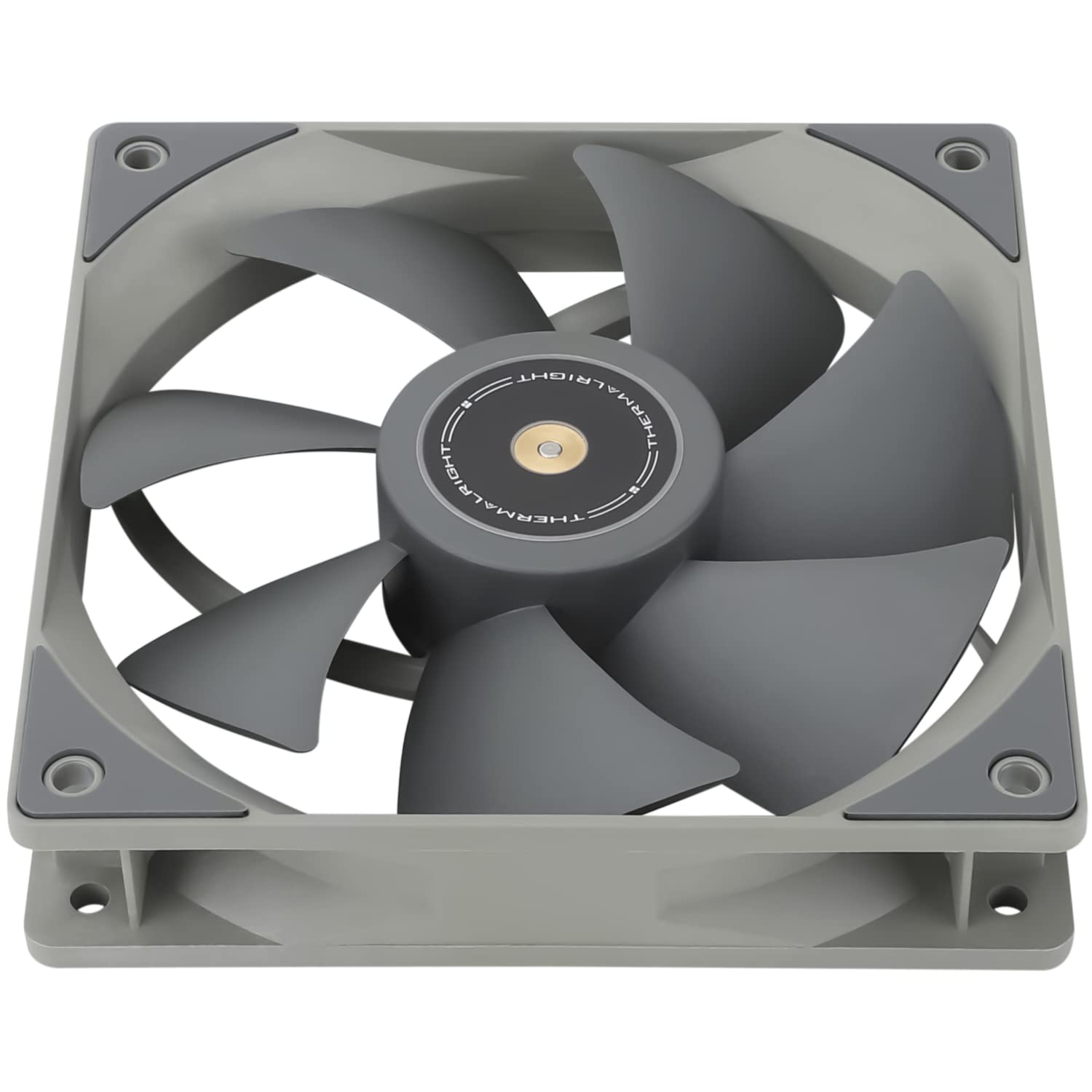 Thermalright Ventilador de CPU TL-G12 de 4.724 in, ventilador de carcasa de computadora, ventilador silencioso de PC PWM de 4 pines, 1500 RPM,