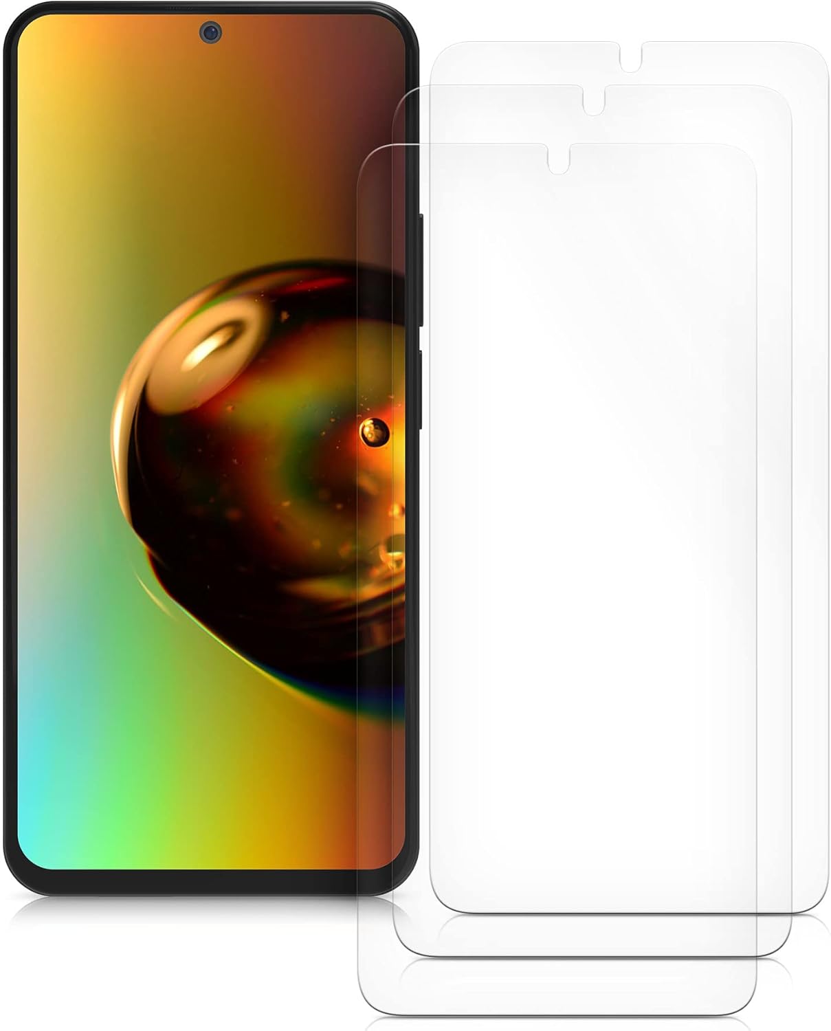 kwmobile Protectores de pantalla compatibles con Xiaomi Redmi Note 11 Pro+ 5G  Note 11 Pro Plus 5G, 3 películas transparentes ultra transparentes