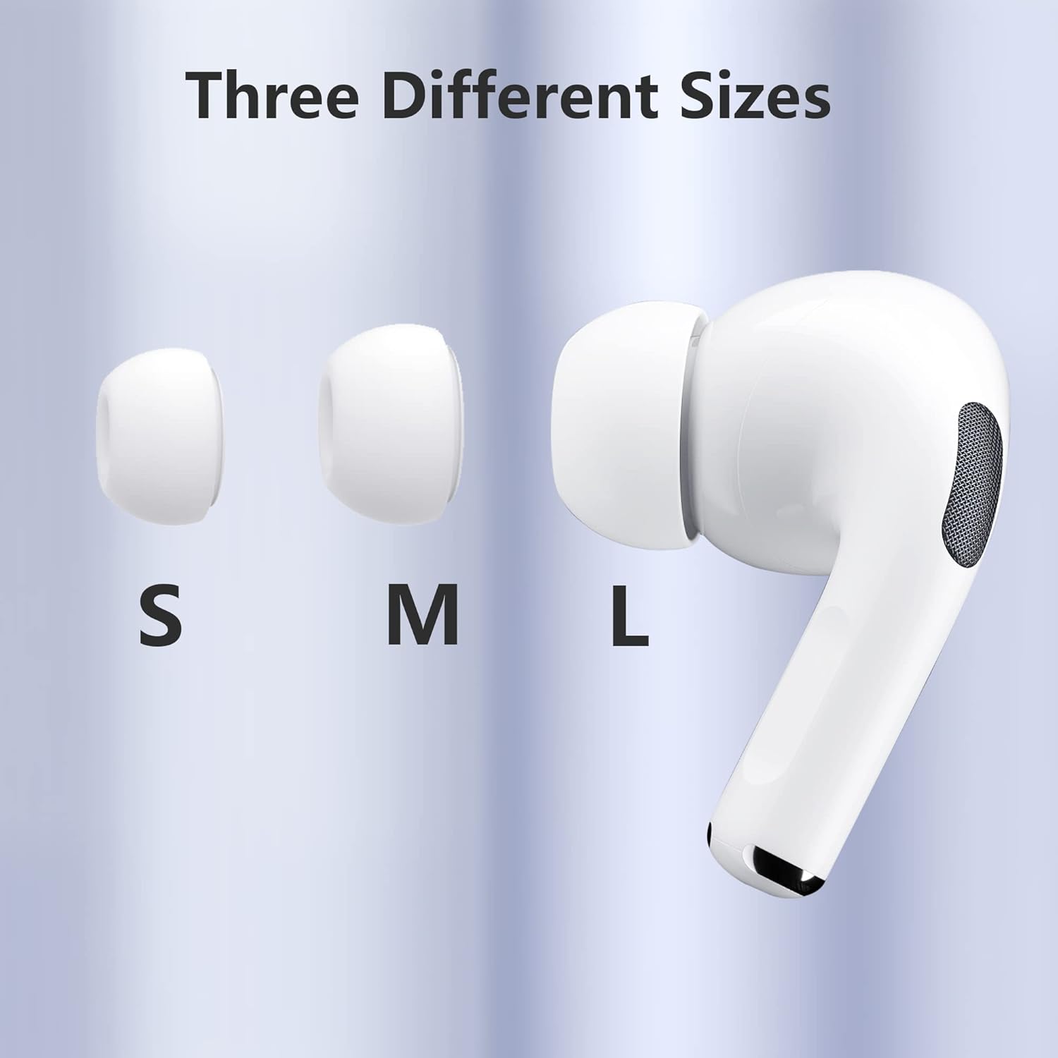 Kedoo 6 pares Puntas de repuesto para Airpods Pro y Airpods Pro de 2 generación 2022, mejores consejos de cancelación de ruido, cabe en la funda de