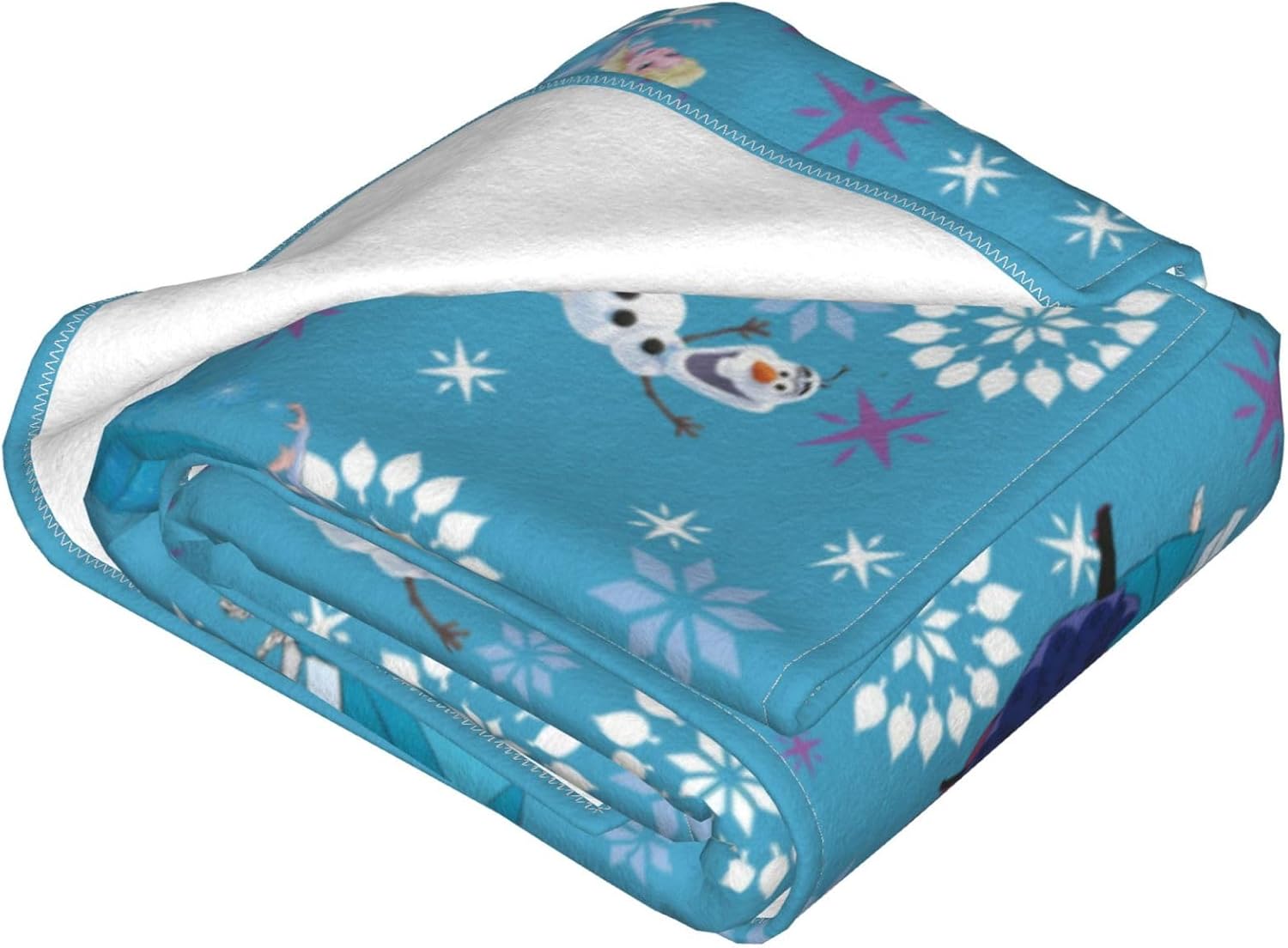 Manta de anime para niña de nieve, linda manta mágica de franela súper suave, acogedora manta de felpa ligera para decoración de cama Kawaii
