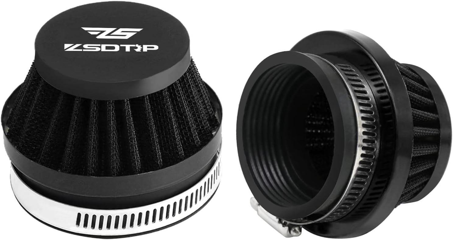 2 filtros de entrada de aire universales para motocicleta de 1.97 pulgadas, filtro de aire para Dirt Pit ATV SSR TTR filtro de respiración de