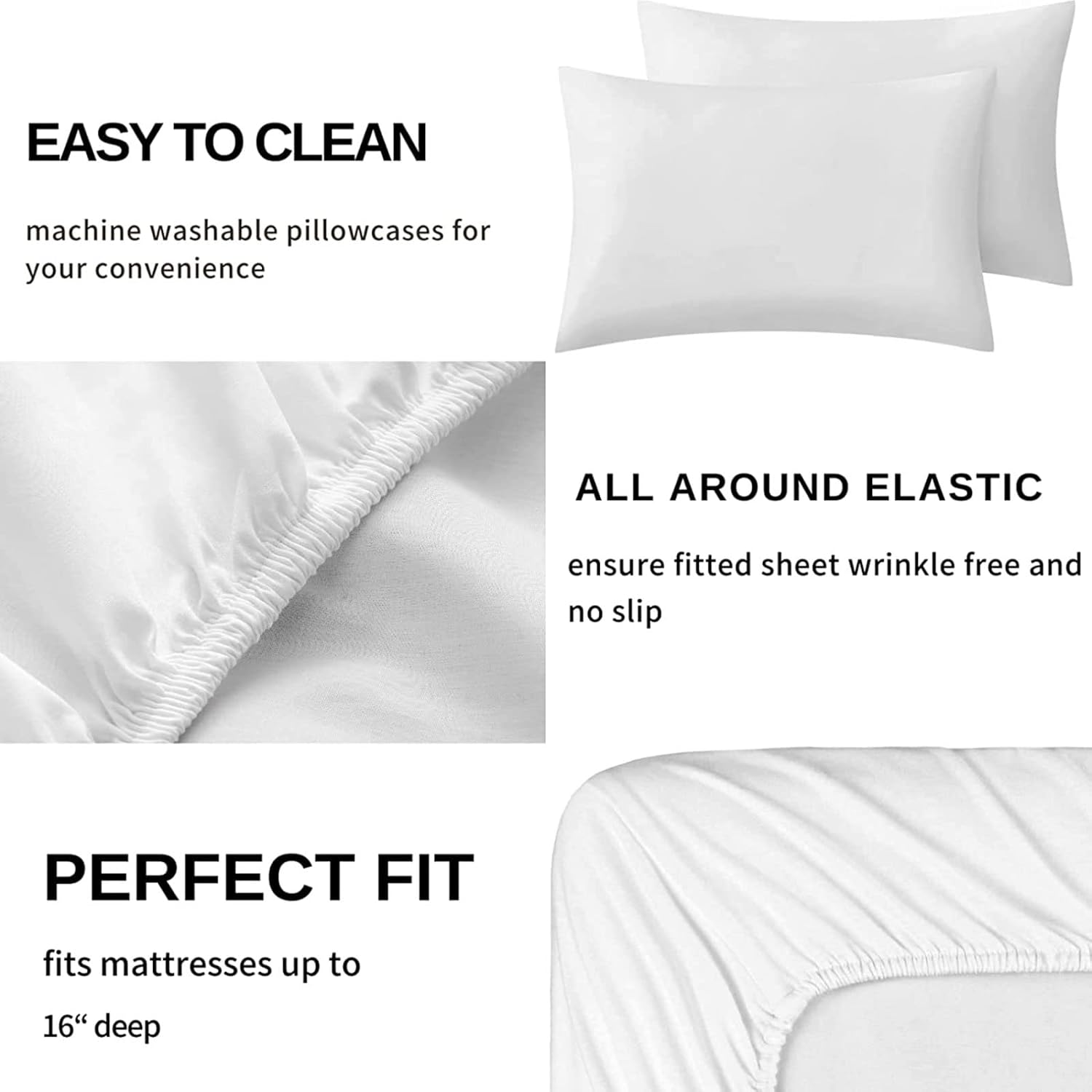 Sábanas de mapache tamaño Queen  Preciosos juegos de sábanas y fundas de almohada  Lujoso 100% microfibra, estampado de alta cantidad de hilos,