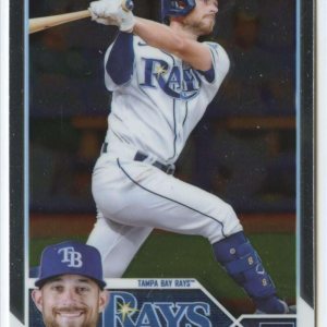 2023 Topps Chrome #208 Brandon Lowe NM-MT Tampa Bay Rays Baseball Trading Card 2023 Topps Chrome #208 Brandon Lowe NM-MT Tampa Bay Rays Baseball Trading Card