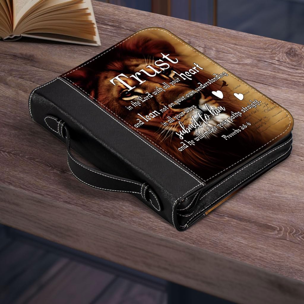 Funda para la Biblia para mujer, tamaño grande, fundas de cuero para la Biblia, regalos espirituales, estuche de transporte de la Biblia