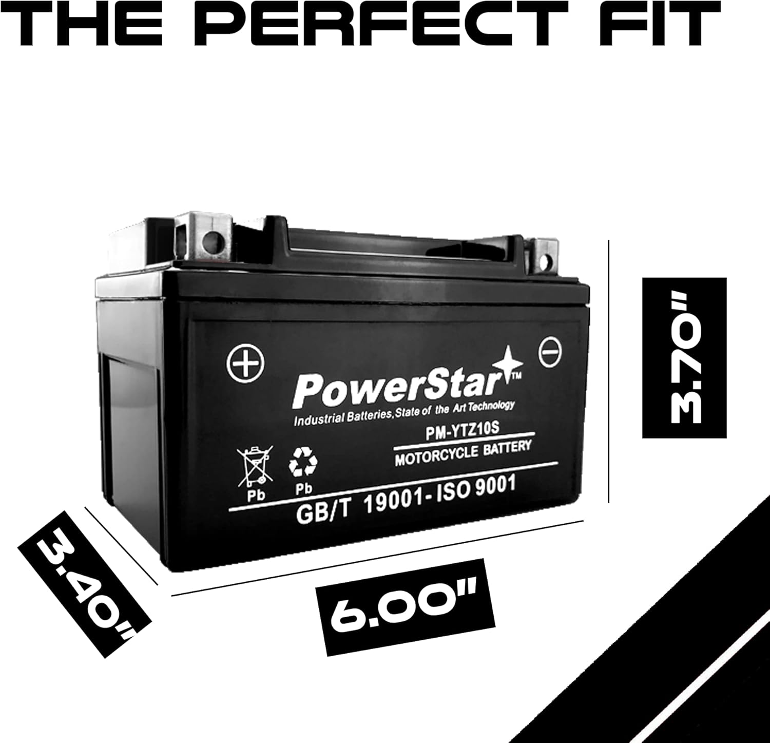 PowerStar Batería SLA PM-YTZ10S para Honda CBR 1000 RR F4i CB900F 2004-2007