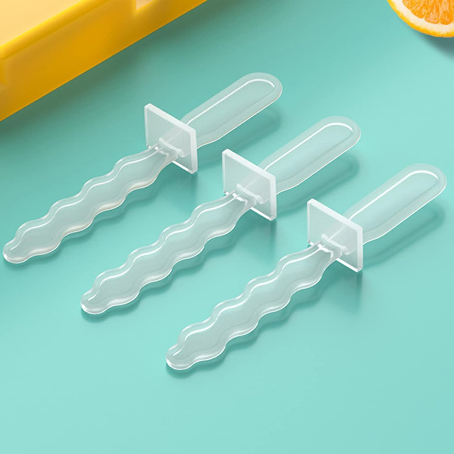 Moldes para paletas  Molde de silicona para paletas de 3 cavidades con tapa reutilizable  Molde de helado de bricolaje ideal para pasteles y helados