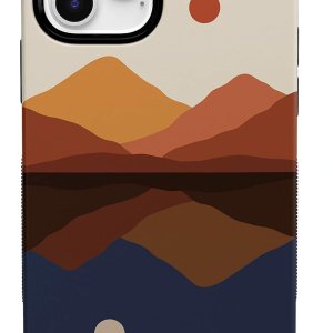 Casely Funda para iPhone 12 Pro Max  Los opuestos atraen  Funda de montaña con bloques de color de día y noche Casely Funda para iPhone 12 Pro Max  Los opuestos atraen  Funda de montaña con bloques de color de día y noche