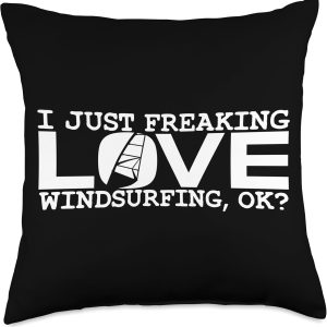 Windsurfer Windsurfing Windsurf Kitesurfing Motifs Joke Surfer Saying Surfing Windsurfing Throw Pillow, 18×18, Multicolor Windsurfer Windsurfing Windsurf Kitesurfing Motifs Joke Surfer Saying Surfing Windsurfing Throw Pillow, 18×18, Multicolor