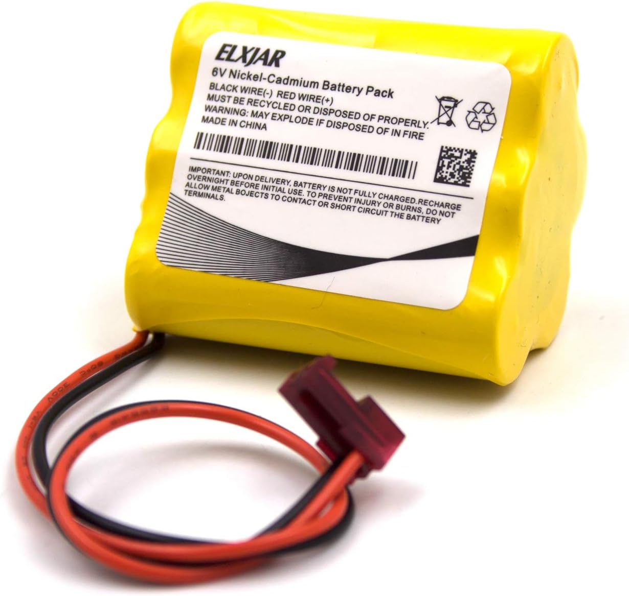 YUTSUJO Paquete de 5 baterías AA Ni-CD de 6 V de repuesto para Sure-Lite 026-149, SL026-149, SL 026-149, ANIC1204, Energizer 41B020AF17201, Dantona