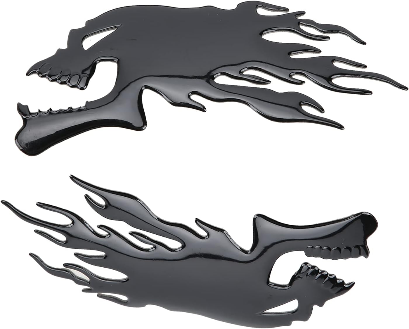 Adhesivo para tanque de combustible, 2 unidades, calcomanías para tanque de gasolina para deportes motorizados, impermeables, 3D, emblema de