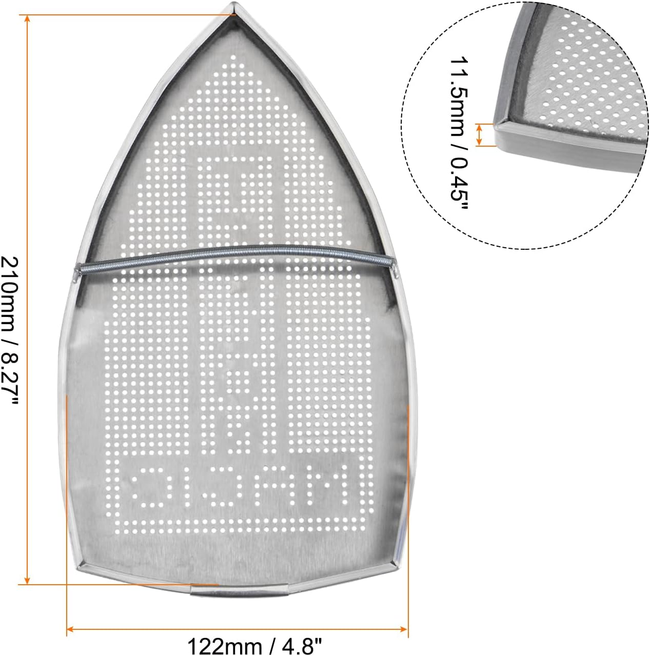 HARFINGTON 2pcs Cubierta de hierro antiadherente Zapato de hierro eléctrico de aluminio Herramienta asistente de hierro Único de hierro Accesorio de