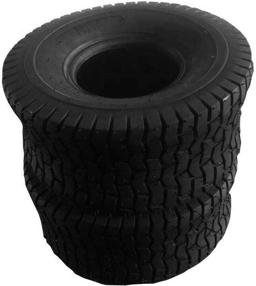 Juego de 2 neumáticos de tractor para cortacésped de 13×5.00-6 4PR 13x5x6 para carrito de golf de jardín, sin cámara
