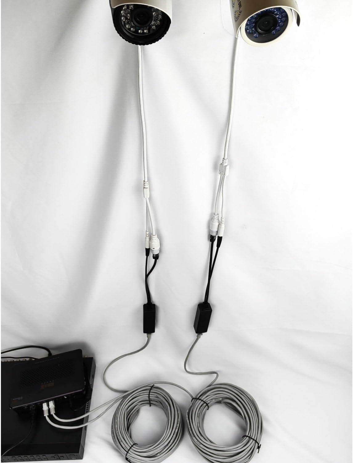 Paquete de 2 divisores PoE, adaptador PoE activo a 12V, PoE a 0.083 in DC, con compatible con IEEE 802.3afat (actualizado con chipset de EE.
