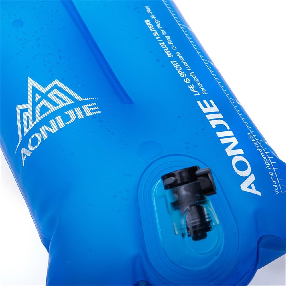AONIJIE Bolsa de agua plegable para hidratación, bolsa de agua a prueba de fugas, depósito de agua para senderismo al aire libre, mochilero, correr,