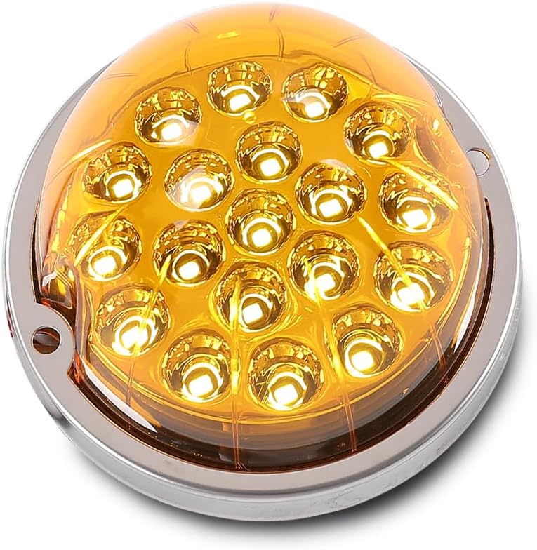 CROSSDESIGN Marcador de luz intermitente sandía (19 LED) universal tled-wca lente amarilla LED blanco cálido