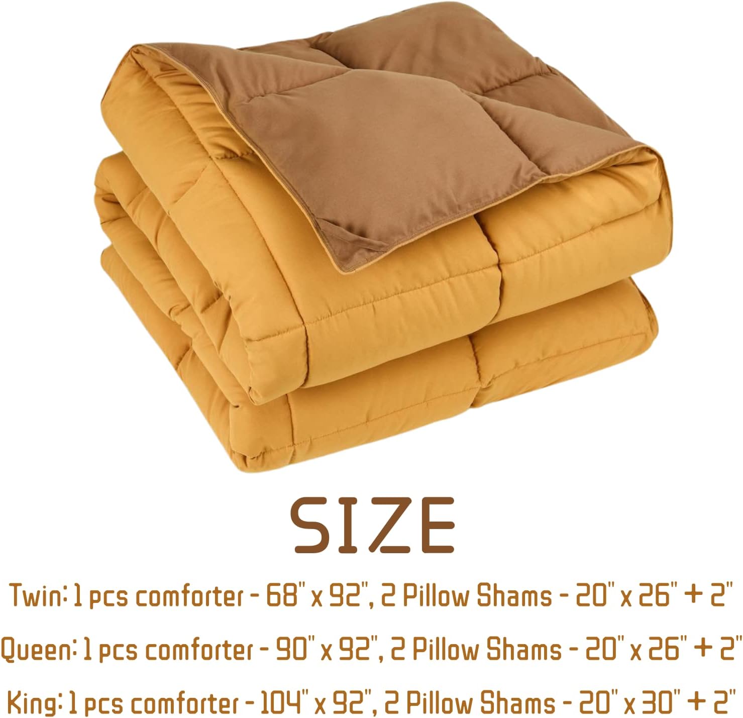 HUAJIE HJ – Juego de edredón reversible reversible de 3 piezas para todas las estaciones, suave y cómodo, lavable a máquina