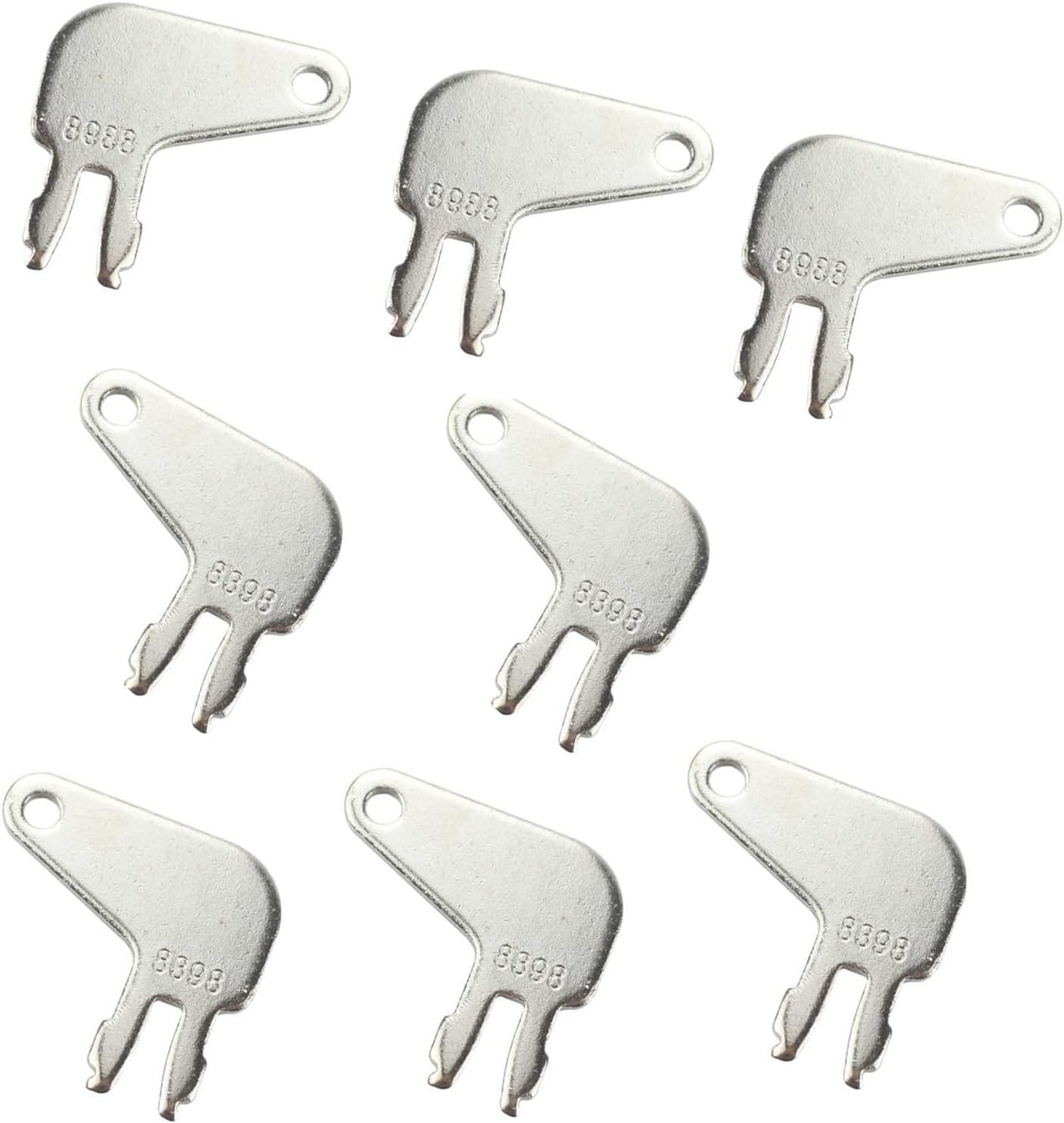 8PCS 8H5306 8398 Llaves de equipo pesado Llave de desconexión de batería maestra compatible con Caterpillar y encendidos antiguos