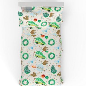 Franco National Lampoon’s – Juego de sábanas de franela de 100 % algodón súper suave, tamaño individual, (producto oficial) Franco National Lampoon’s – Juego de sábanas de franela de 100 % algodón súper suave, tamaño individual, (producto oficial)