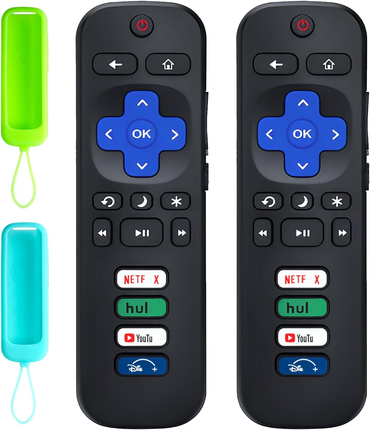Control remoto de repuesto compatible con TCL RokuHisense RokuOnn RokuInsignia RokuElement RokuWestinghouse Roku TVNo es compatible con Roku