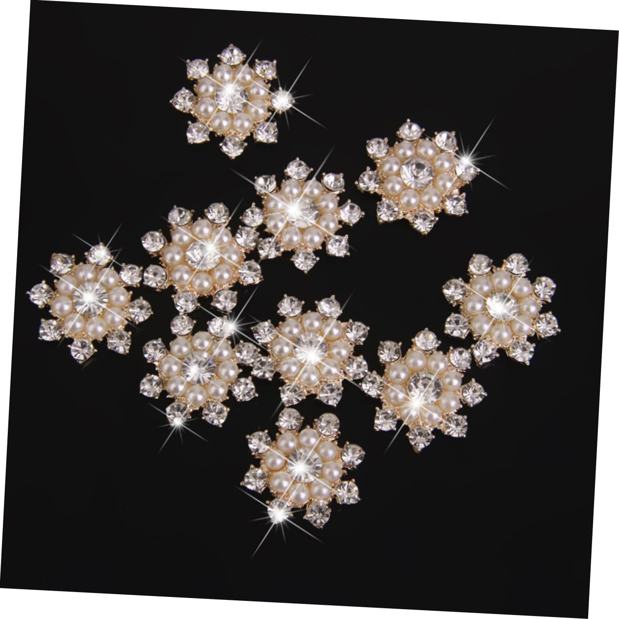 EXCEART 20 piezas de accesorios de diamantes de imitación decoración de la mano decoración de perlas adorno de la boda artesanía adornos de flores