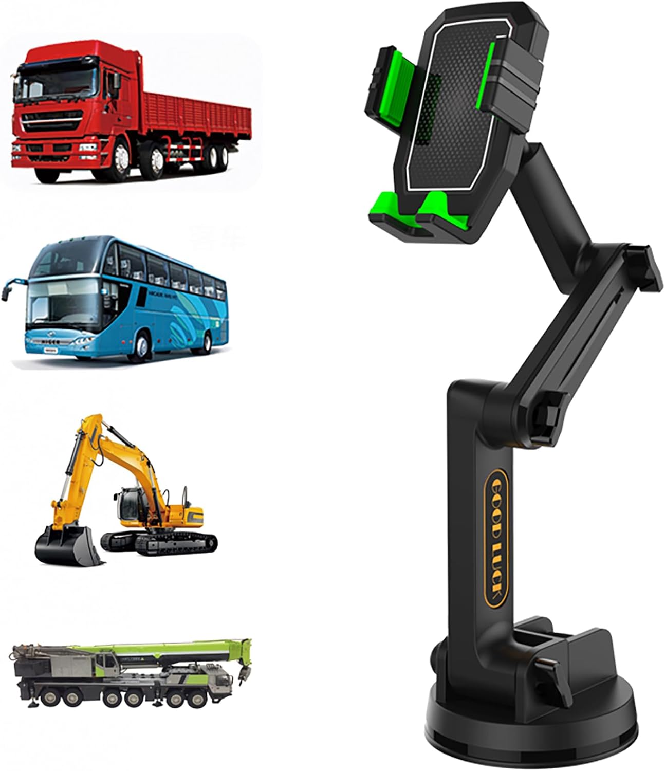 Soporte de teléfono para automóvil, giratorio de 360, retráctil, multifuncional y ajustable, soporte para teléfono celular para automóvil, soporte