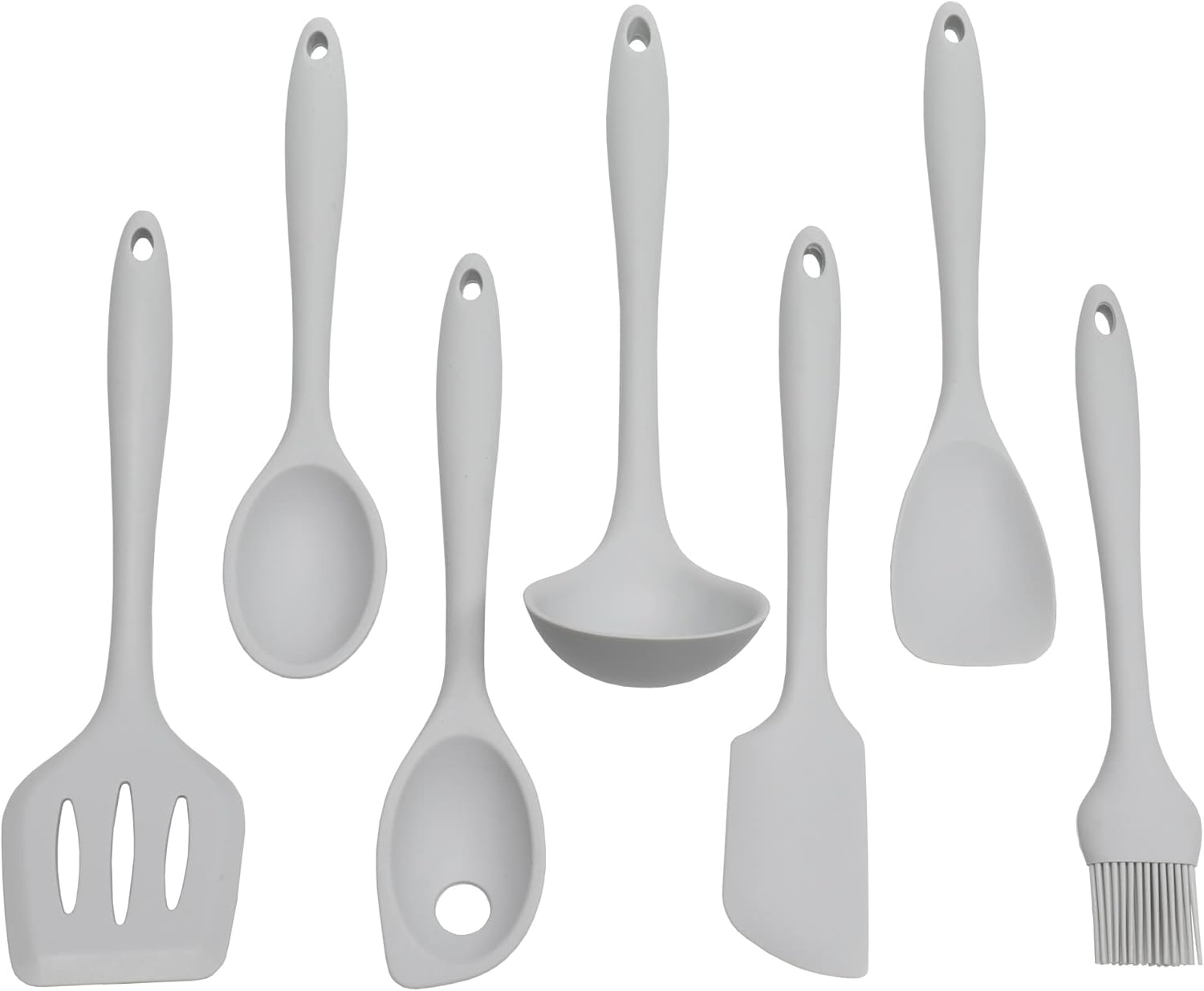Chef Craft Cuchara para untar de silicona premium, 11 pulgadas, gris